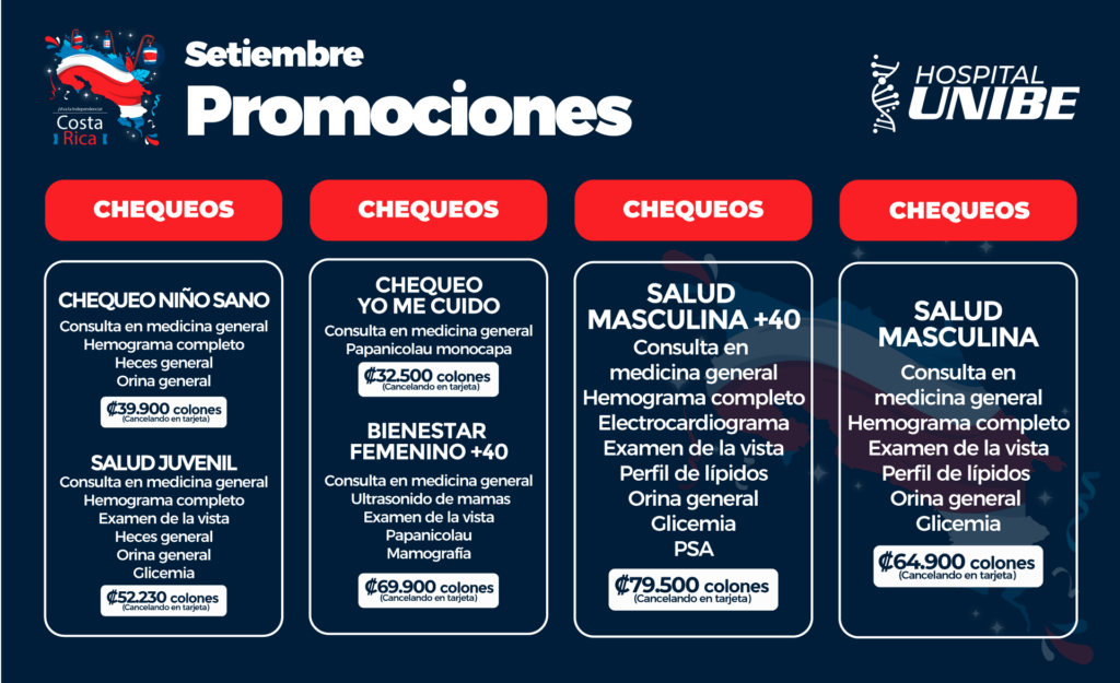 Diferentes promociones en chequeos con el Hospital Unibe